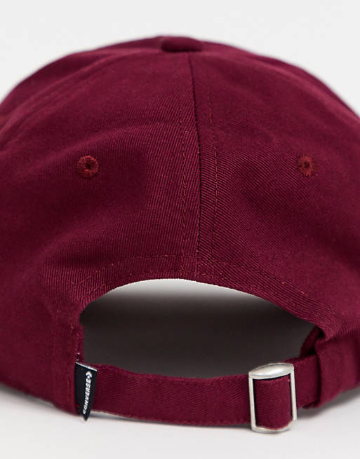 Converse Tipoff Chuck baseball cap in burgundy | ASOS