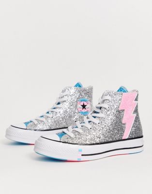 converse shoes glitter