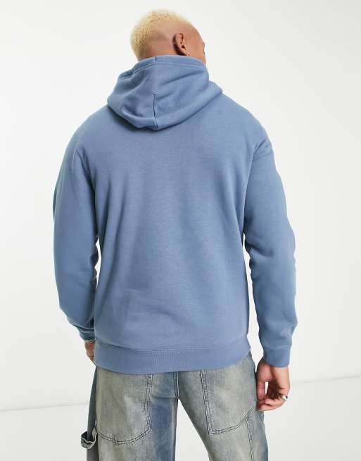 Converse - Uniseks hoodie met ster- en chrevron-logo in 'deep waters' blauw, 4 van 4