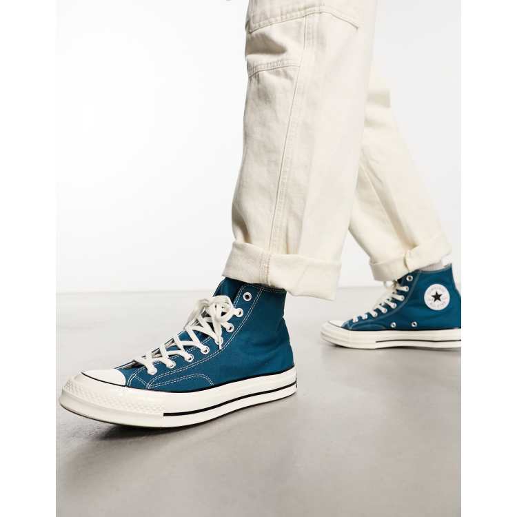 Dark teal deals converse