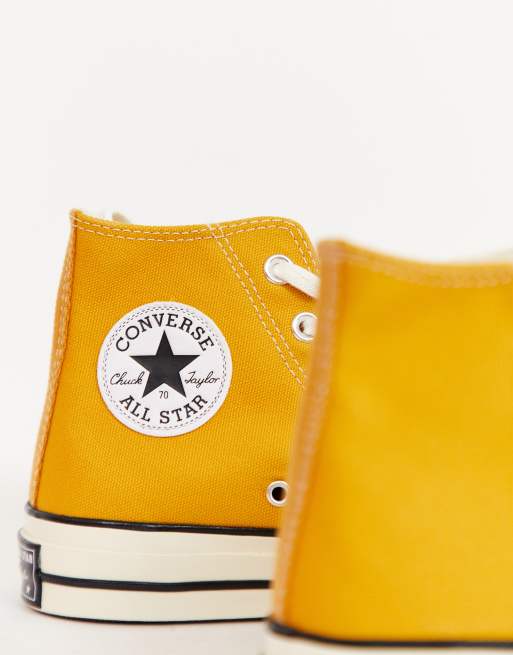 Converse unisex Chuck 70 Hi Sunflower yellow trainers