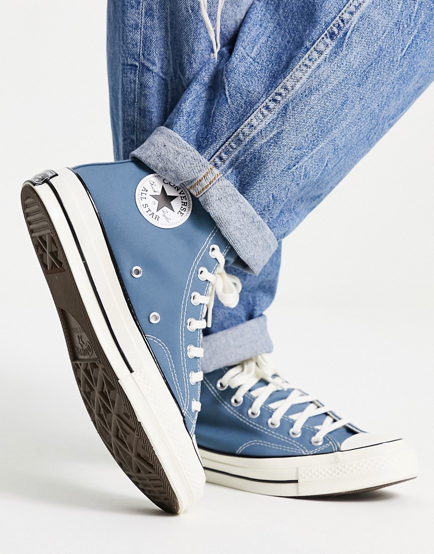 Converse unisex Chuck 70 hi top sneakers in blue