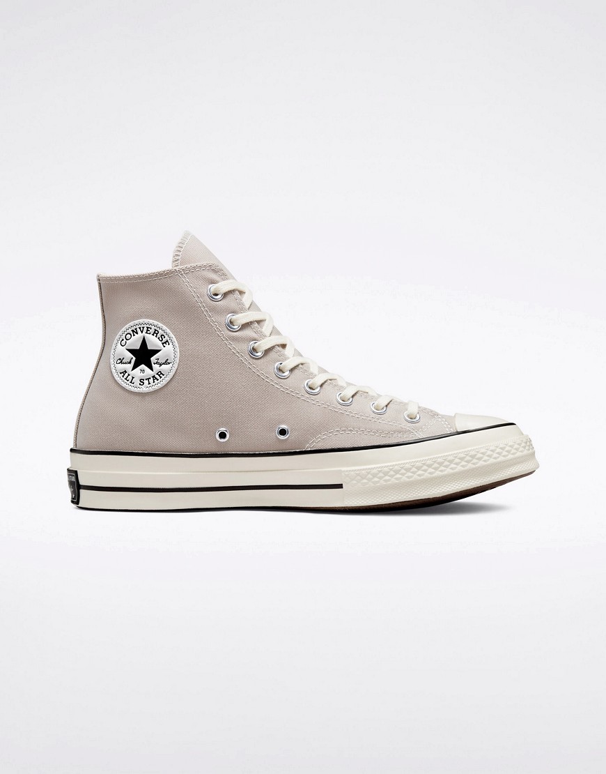 converse unisex chuck 70 hi top trainers in papyrus-neutral