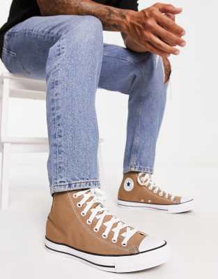 Converse - Unisex Chuck Taylor All Star Hi - Knöchelhohe Sneaker in Hellbraun-Brown