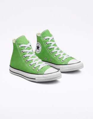 converse all star lime green