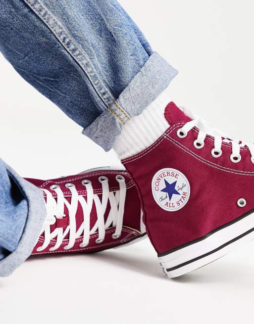 Converse all deals star maroon hi