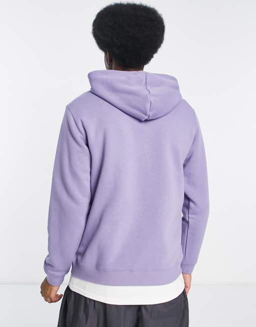 Converse Unisex Kapuzenpullover in Schieferlila mit Stern und Winkelstreifen Logo ASOS