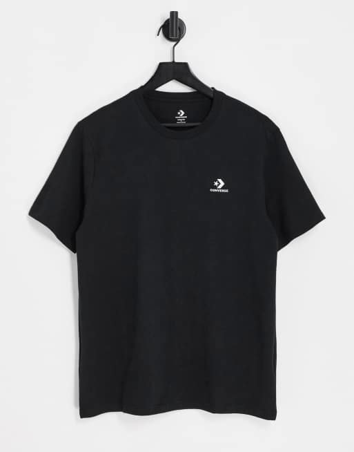 Converse on sale black shirt