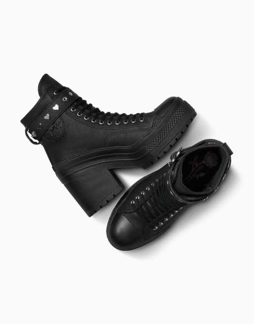 Converse Valentines Chuck 70 De Luxe Heeled Booties in black  display picture 1