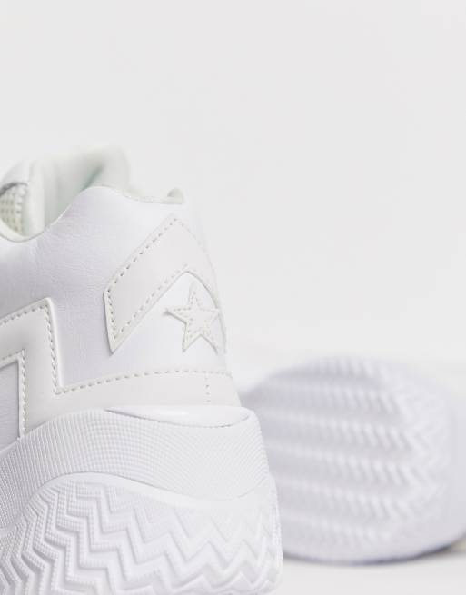 Converse Voltage Baskets Triple blanc