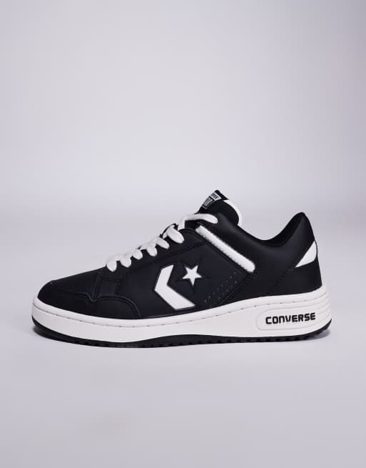 国内配送 CONVERSE WEAPON PLTS FS OX BLACK/WHITE Converse - Men - Weapon Ox Low - White/Black – Nohble