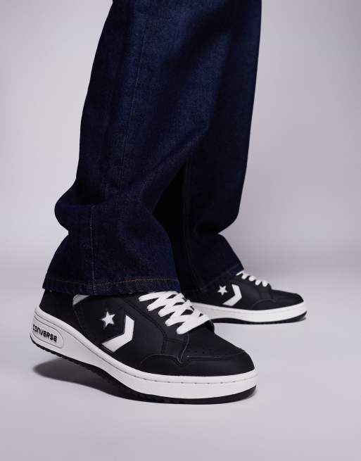 Converse Weapon sneaker in black with white detail, 4 of 5
