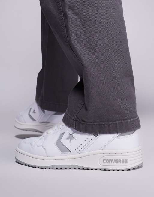 Converse Weapon sneakers in white with gray detail | ASOS