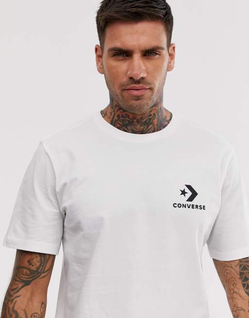 Converse Weisses T Shirt Mit Kleinem Logo Asos