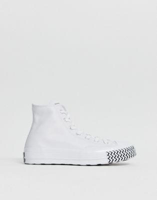 converse white chuck 70 hi leather voltage trainers