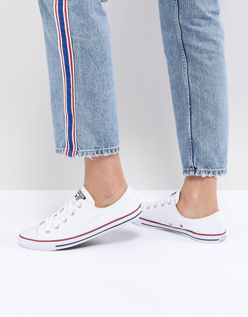 CONVERSE WHITE CHUCK TAYLOR ALL STAR DAINTY SNEAKERS,564981F