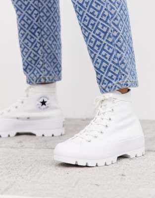 white converse high sole