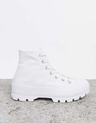converse thick sole white