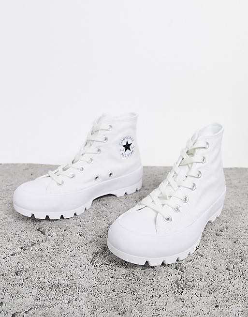 Converse white Chuck Taylor Hi Chunky Sole trainers | ASOS