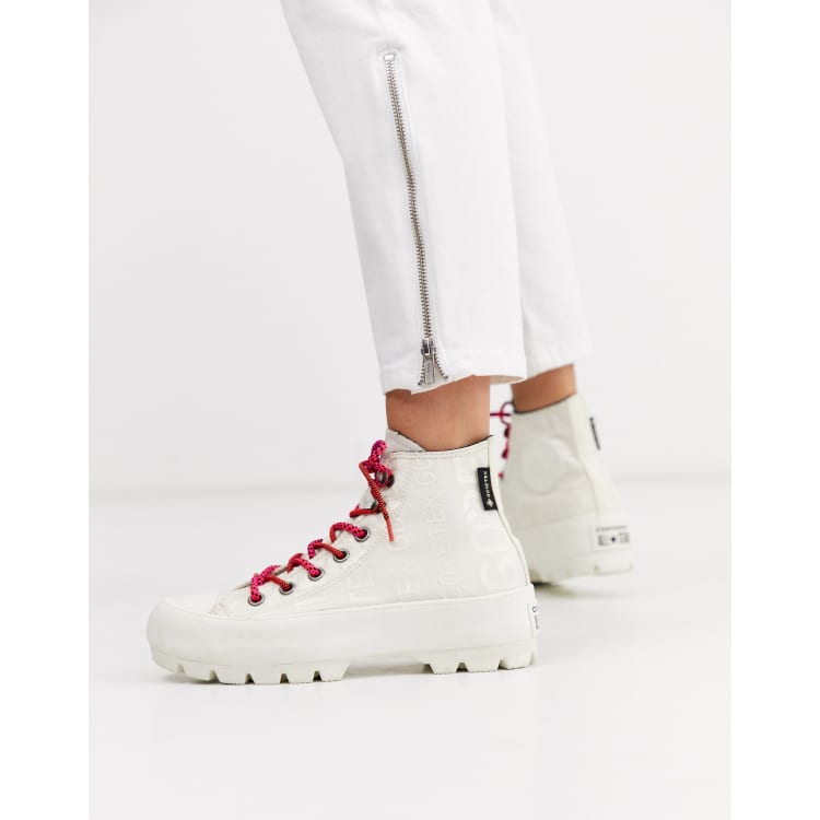 Converse white Goretex Chuck Taylor Hi Chunky Sole hiker boots