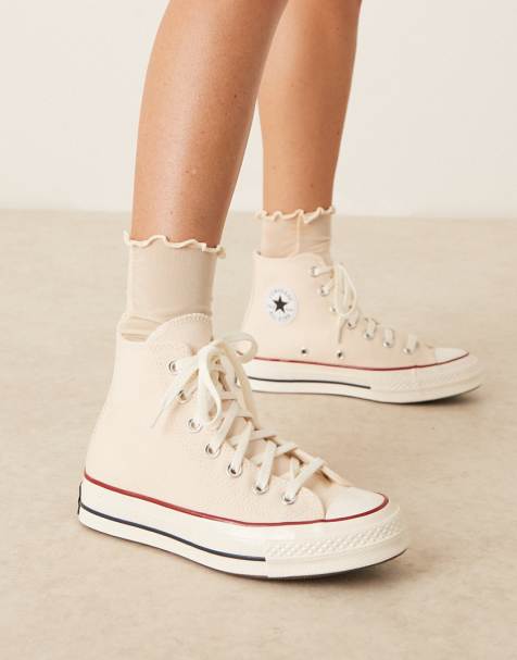 Converse Wide Fit – Chuck 70 Hi – Sneaker in Cremeweiß, weite Passform - view 1