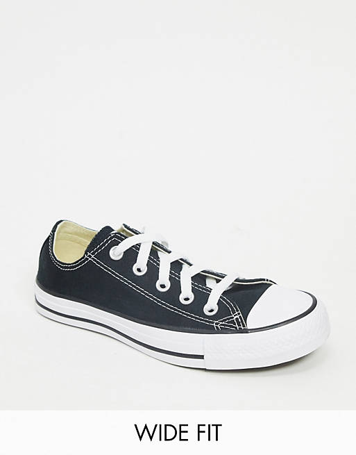 Converse Wide Fit Chuck Taylor All Star Ox black trainers