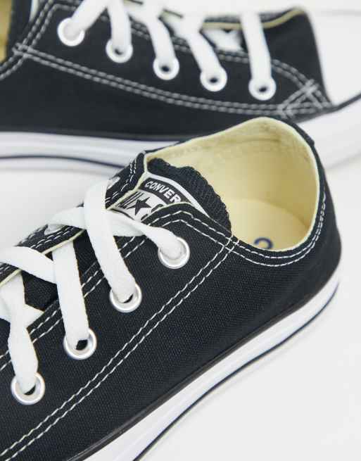 Converse Wide Fit Chuck Taylor All Star Ox black trainers, 2 of 4
