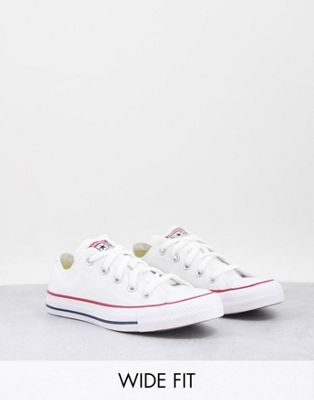 Converse Wide Fit Chuck Taylor All Star Ox in white