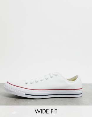wide white converse