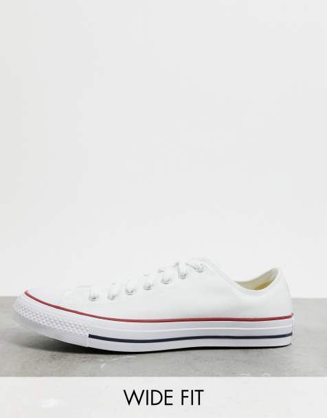 Converse Wide Fit Chuck Taylor All Star Ox white trainers - view 1