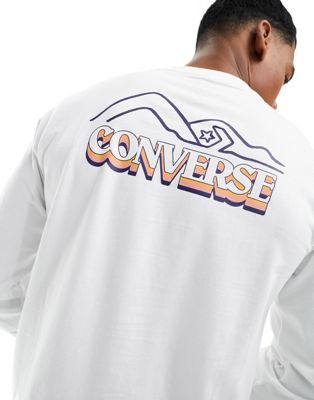 Converse winter vibes long sleeve top in white