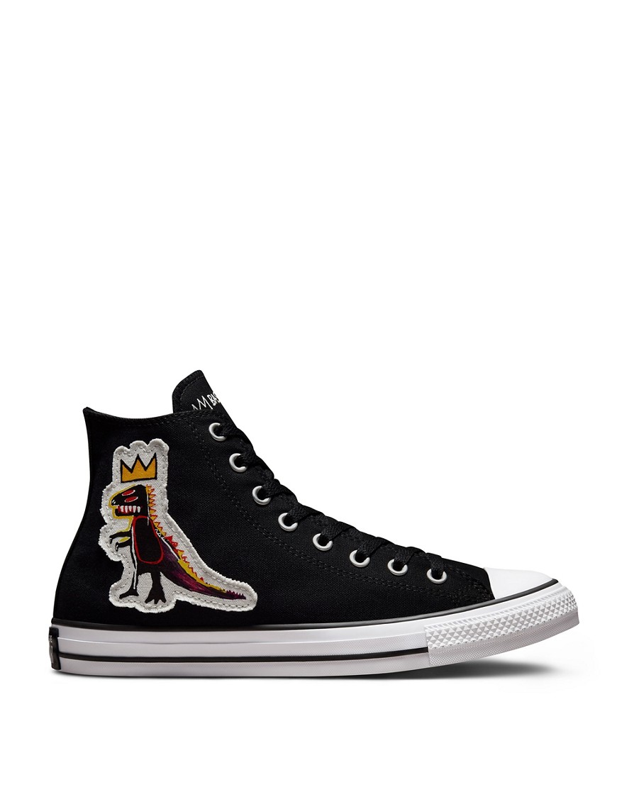 Converse X Basquiat Chuck Taylor All Star Hi canvas sneakers in black/multi