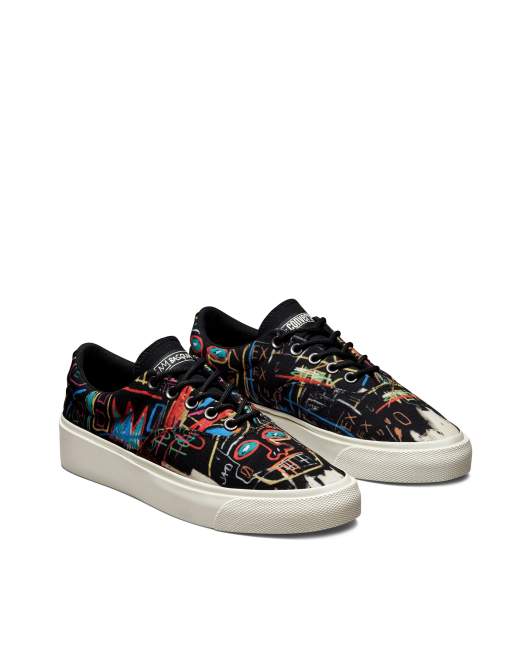 converse x basquiat skidgrip low