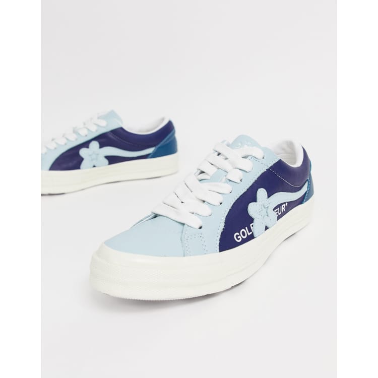 Converse x Golf Le Fleur One Star Ox Tennis bicolores Bleu