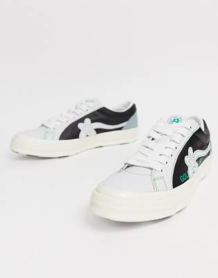 Converse x Golf Le Fleur - two tone One Star Ox - Gympen in grijs | ASOS