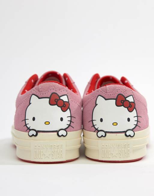 Converse one star hello on sale kitty