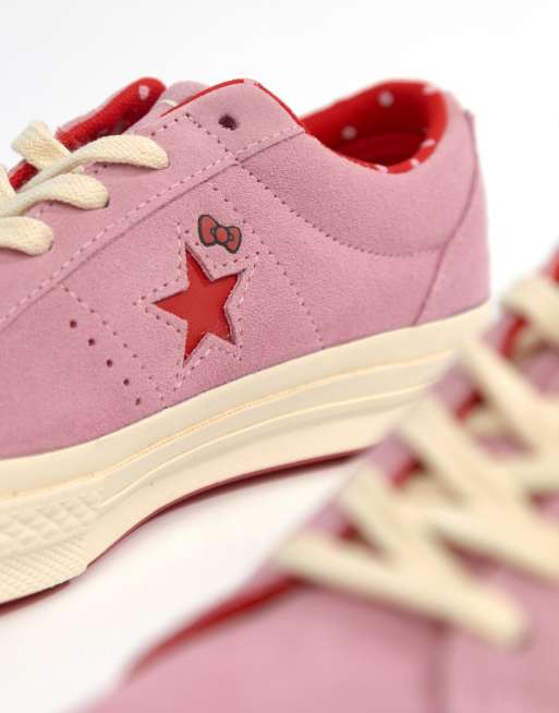 Centro comercial Min modelo Converse X Hello Kitty One Star Sneakers | ASOS