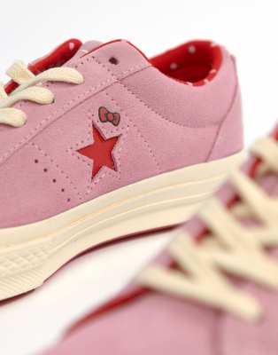 converse x hello kitty one star suede low top