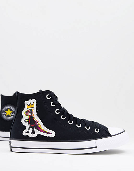 Converse x Jean-Michel Basquiat Chuck taylor All Star Hi trainers in black