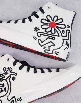 asos keith haring converse