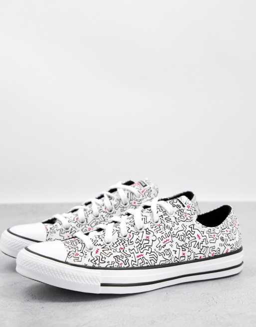 Converse X Keith Haring – Chuck Taylor All Star Ox – Sneaker in Weiß
