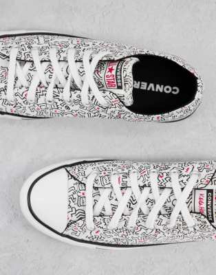 asos keith haring converse