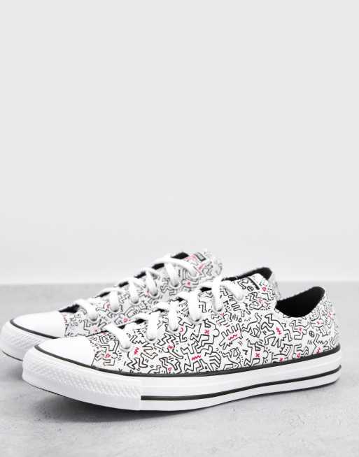 Converse X Keith Haring Chuck Taylor All Star Ox trainers in white