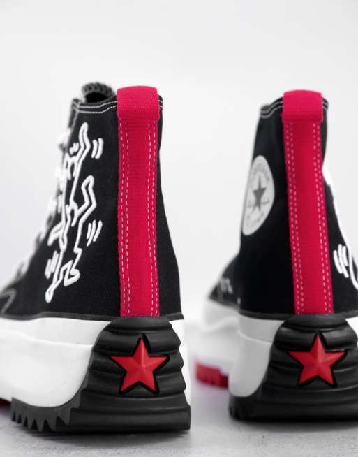 Converse x Keith Haring Run Star Hike sneakers in black