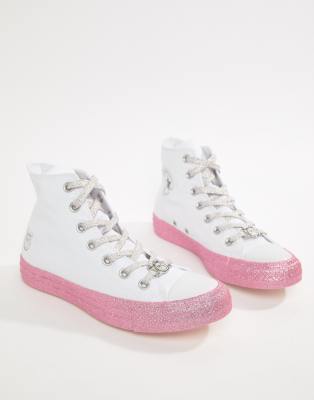 converse miley cyrus white