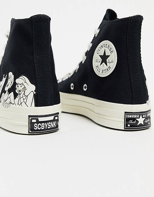 Converse X Scooby Doo Chuck '70 Hi sneakers in black | ASOS