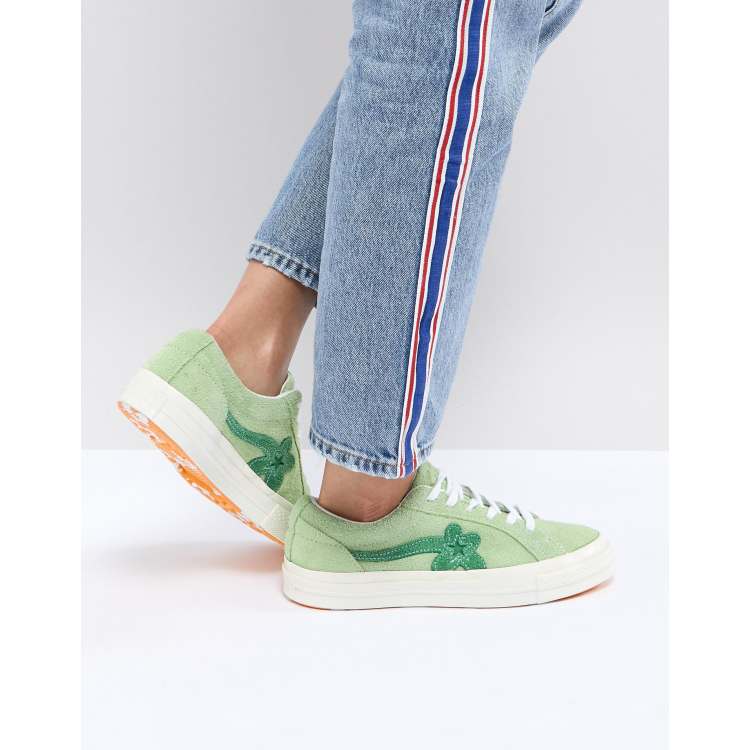 Converse Tyler The Creator Golf Le Fleur One Star Sneakers in Green | ASOS