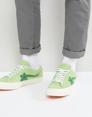 Converse x Tyler The Creator Golf Le Fleur One Star Suede Sneakers In Green  1603267C | ASOS