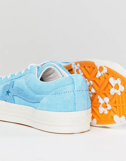 Converse x Tyler The Creator Golf Le Fleur One Star Trainers in Blue | ASOS