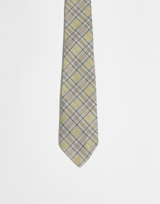 Corbata a cuadros unisex de Reclaimed Vintage